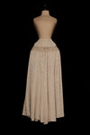 Mutedance 25 autumn and winter double layer drawstring waist skirt vegetable dyed high degree of handmade MD-MD25FW89-beige